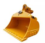 Precision Tilted Excavator Bucket Yellow Capacity 0.1-0.75 CBM
