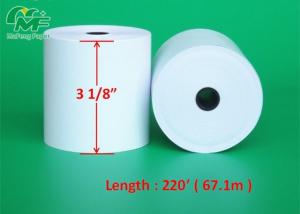 Clear Caution Mark Printed Thermal Paper Rolls , 3 Thermal Receipt Paper High Compatibility