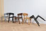 Customized Designs Stackable Wood Dining Chair for Hotel Restaurant in Modern