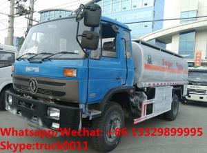 Factory customized dongfeng 4*2 RHD 10,000L gasoline tank delivery truck for sale,cheapest dongfeng 10m3 fuel tank truck