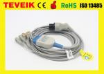 Teveik Medical Factory 5 leads Mindray Round 6pin TPU ECG Cable For Patient