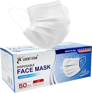 Wholesale White Disposable 3ply Disposable Face Masks ASTM Level 2 13g from china suppliers