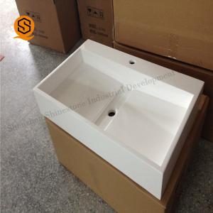 Wholesale hotel Project Solid Surface Wash Basin Artificial Stone Sink Tarnish Resistant from china suppliers