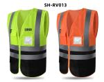 Knitted Fabric Construction Custom Safety Vest High Visibility Jacket Clothing