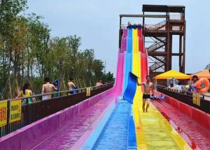 Wholesale Excited Large Outdoor Rainbow Water Slide Weather Resistance from china suppliers