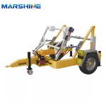 Self Loading Hydraulic Cable Drum Trailer Double Reel Customized