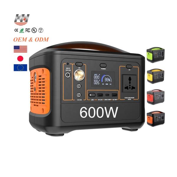 700W Solar Portable Camping LiFePO4 Battery 500Wh Generator Power Station 200000