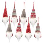 Handmade Halloween Christmas Ornaments Plush Gnomes For Xmas Tree