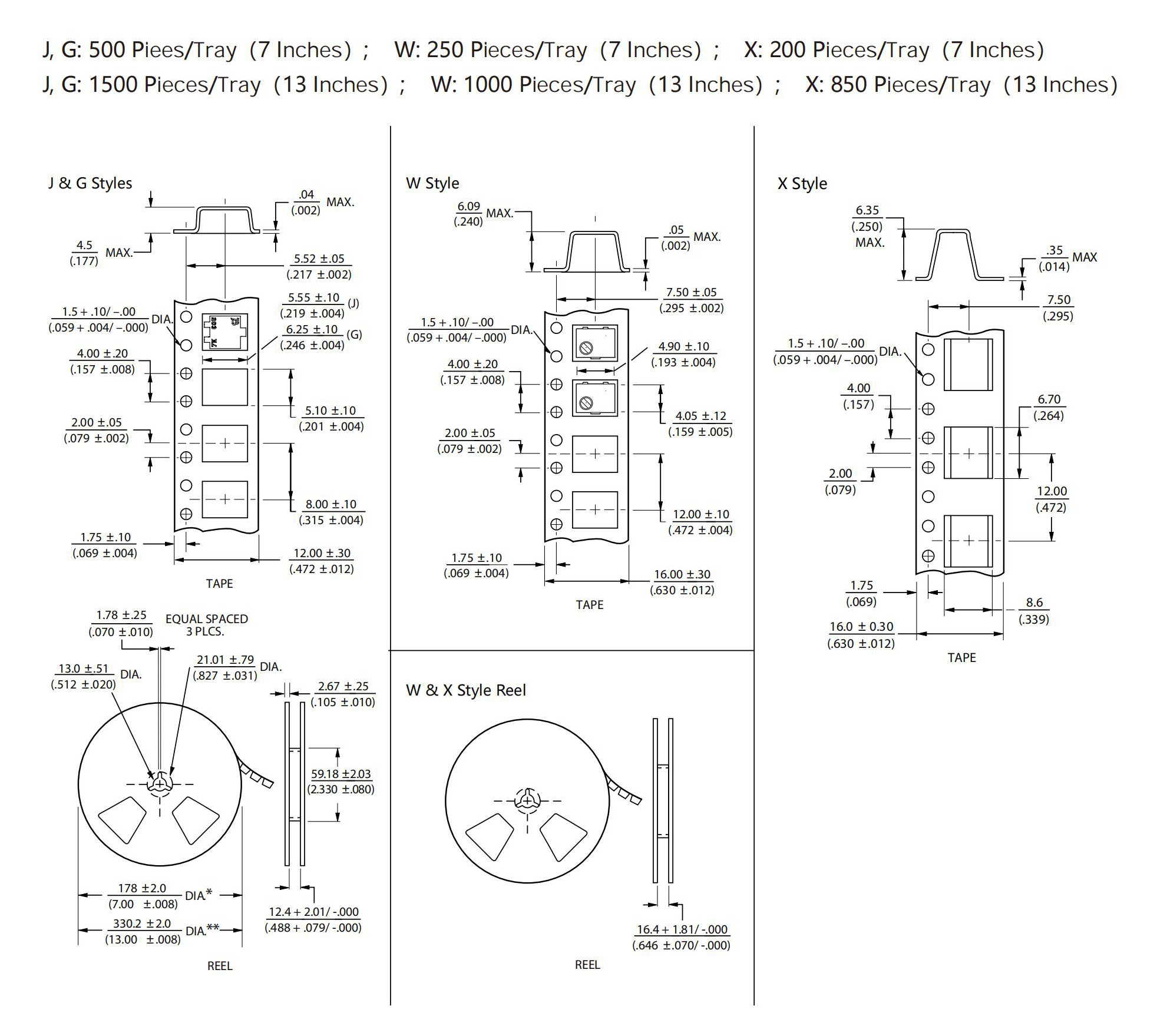 3214 Series 0.25w 5 Turn 4 mM multiturn Cermet Trimmer Potentiometer