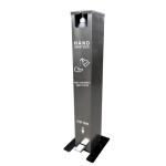 Large Volume 1 Gallon Touchless Stainless Steel Pedal Pump Hand Sanitizer