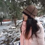 Merino Sheepskin Ladies Hat Soft Fashion Real Shearing Double Face For Unisex