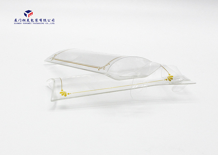 Hot Gold Stamping Lines Plastic Pillow Boxes Light Weight Convenient Carrying