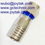 F compression connector coaxial compression connector for RG6 coaxial cable