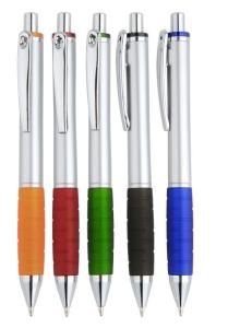Wholesale retractable ball point pen with color rubber grip from china suppliers