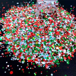 Wholesale Die Cutting Printing and 1 Color Print Method for Dots Shaped Glitter Xmas Christmas from china suppliers