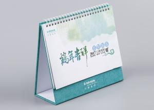 Wholesale White Metal Binding Office Desk Calendar Cmyk Full Color And Paper Printing from china suppliers