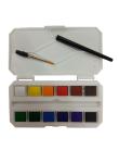 12 / 18 / 24pcs / Plastic Box Solid Art Painting Colours Children'S Watercolor