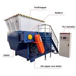 Single Shaft Shredder for Small Discharge Particle Size Fabric Clothes 4000 kg
