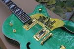 Jazz Electric Guitar,Bigsby and a gold hardware,Semi Hollow Body Archtop Guitar