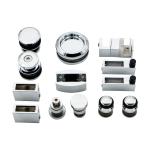 Sleek and Stylish Glass Door Hardware Kit for Modern Bathroom Sliding System