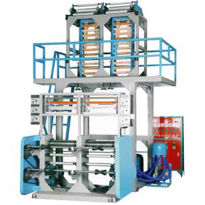 Buy cheap Double Head PE Film Extrusion Machine 1 machine to give double film rolls from wholesalers