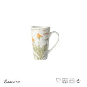 Wholesale V Shape Bone China Mugs 19 OZ Custom Decal Printing With Handle from china suppliers