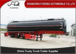 38000 Liters Deliver Crude Oil Tanker Trailer 3 Compartments With Mechanical Or