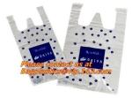 Corn Starch Eco PLA 100% Compostable Plastic t-shirt Shopping Bags,disposable