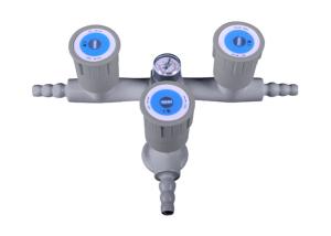 Wholesale High Gloss Epoxy Powder Lab Fittings Triple Outlet Faucet / Tap from china suppliers