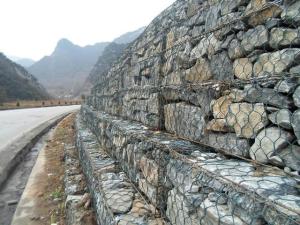 Wholesale 80x100mm Gabion Hexagonal Wire Mesh Security Cage Retaining Wall from china suppliers