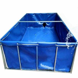 Wholesale Easy Assemble PVC Tarpaulin Fabric , Fish Tank Agricultural Usage Large Waterproof Tarpaulin from china suppliers