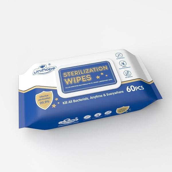 Customizable Design Sanitizing Wet Wipes for Alcohol-Free Antibacterial