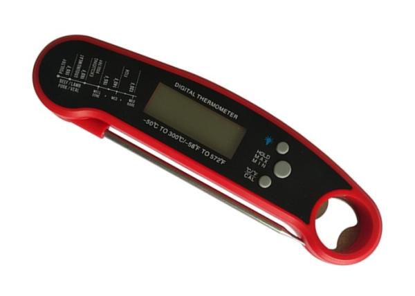 -50-300 Degree Food Cooking BBQ Meat Thermometer With Folding Digital LCD