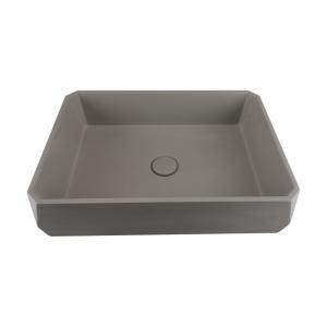 Wholesale Taupe Clay Counter Top Table Concrete Wash Basin Matte Finish from china suppliers