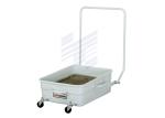 17gal Waste Oil Drain Cart For Vehicle With 1 / 1 Oil Pump 1 / 2" BSP Connection
