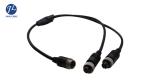 4 PIN 12MM Male To Male Vehicle Camera Aviation Cable IP67