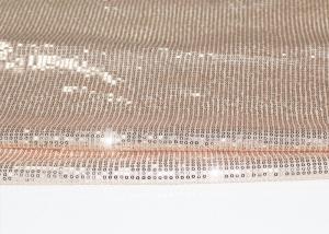 Wholesale Champagne Gold Flat Shine Sequin Fabric For Formal Dress With High Color Fastness from china suppliers
