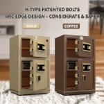 Double Door 46kg Office Luxury Safe Box Dual Alarm YB/N7-80D