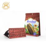 Printed WaterProof Reusable Flat Bottom snack food packaging bags With Zipper