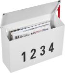 Wall Mounted Metal Iron Lockable Mailbox for Apartment and Secure Storage Black