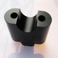 Wholesale CNC Motorcycle Parts handlebar riser made from aluminum anodized in black from china suppliers