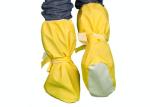 Non Woven Hospital Shoe Covers , Disposable Overshoe Covers PVC Dotted