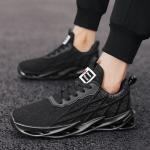 Leisure Breathable Fly Woven Upper Outdoor Shoes With Blade Soles For Men'S