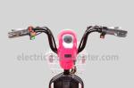 2 Wheel Pedal Assist Electric Bike Pink 48V 20Ah Lead Acid Gel Battery