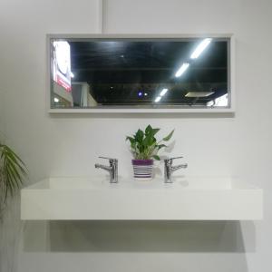 Wholesale Empty Wall Hung Long Wash Basin Acrylic Resin Stone Sink Custom Made from china suppliers