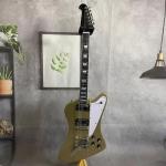 Custom Gibson Style Gold Color Firebird Electric Guitar Solid HPL Fretboard HH