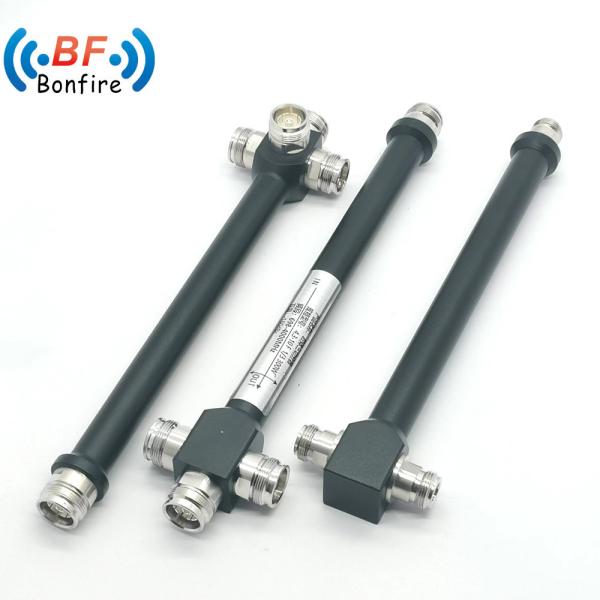 GFQ-XXXXXX Customized 698-3800MHz RF Wideband 4 Way Power Splitter Red SMA