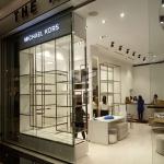 MDF Bag Display Shelf Cabinet