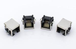 Wholesale RJ11 Modular Jack,Shielded, SMT， Offset Telephone Jack 6P6C from china suppliers