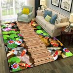 3D Printing Crystal Velvet Floor Carpet Rug Dining Room Floor Mat